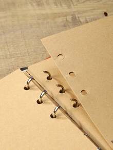 1 Buah Buku Catatan Lipat Tiga Kapasitas Besar, Dapat Diisi Ulang, Penutup Elastis, Gaya Vintage Kreatif, Terbuat dari Kulit PU, Cocok untuk Pelajar, Kantor, Sekolah, Perjalanan, Perlengkapan Menulis Harian, dan Buku Harian. - warna-warni - View 14