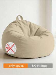 No-Fill Bean Bag Chair Cover, Featuring A Convenient Handle And Side Pocket, With 9 Color Options. Made From Soft And Durable Fabric, Securely Stitched For Long-Lasting Use. Suitable For Home Interior Furniture In Living Rooms And Bedrooms - Multicolor - View 23