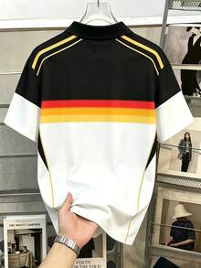 Daypath Men's German Color Polo Shirt, Suitable For World Cup - White - View 2