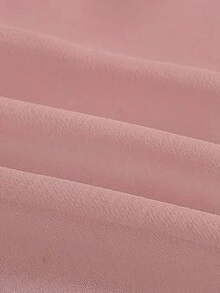 GlowEve Áo sơ mi nữ màu trơn, kiểu dáng xếp ly thắt nút, thích hợp mặc hàng ngày. - Màu Hồng baby - Xem 4