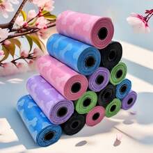 Bone Pattern Pet Waste Bags, Portable Pet Poop Bags, Thick & Odor-Proof, Suitable For Indoor & Outdoor Cat/Dog Waste Cleaning, Random Colors, 50 Rolls - Multicolor - View 5
