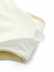 SHEIN Cheerettes 女款素色日常健身舒適運動內衣 - Butter Yellow - 查看 5