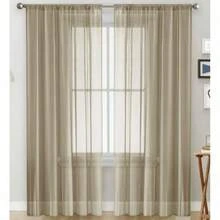 1Pc Solid Color Light-Weight Voile Curtain, Modern Minimalist Polyester Sheer Window Curtain For Bedroom, Living Room, Balcony Decoration - Multicolor - View 33