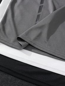 SHEIN 青少年男孩休閒簡約無袖背心，適合夏季日常穿著、運動、出遊、學校、派對、節慶、拍照 - 彩色 - 查看 7