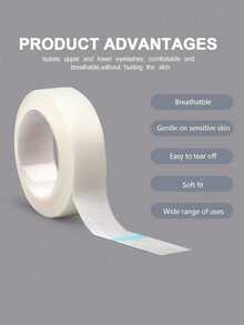 2/4/6/8 PCS Multi Pack Strong Adhesive White Microporous Tape And Adhesive Fabric Tape For Eyelash Extension For Lash Artists For Professional Makeup For Salon Use Breathable No Residue Long Lasting Lash Tape - White - View 5