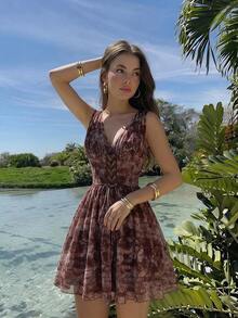 Women Plus Size Sports Dresses - Multicolor - View 3