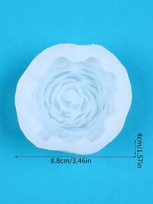 1 件牡丹玫瑰香薰蜡烛硅胶模具 DIY 牡丹硅胶模具 适用于石膏香薰石家居装饰硅胶模具 - 白色 - 查看 9