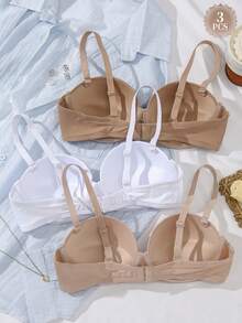 DesireSculpt 3pcs/Set Women's Underwire Bra - Multicolor - View 2