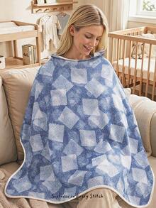 Cozy Pixies 1 Geometric Printed Mother Nursing Gown Is Soft And Comfortable For Daily Use In All Seasons - Multicolor - View 1