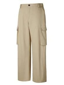 HUEFORM Men's Casual Relaxed Fit Khaki Cargo Pants.Suitable For Everyday Wear. The Best Gift For Your Boyfriend Or Husband. Vacation Autumn - Khaki - View 4