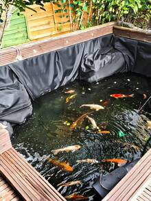 1PC High Density Polyethylene Heavy Duty UV Resistant Tear Resistant Reusable Waterproof Black Tarpaulin For Fish Farming Pond Liner Gardening Agriculture Outdoor Pond Cover Sheet - A - View 3