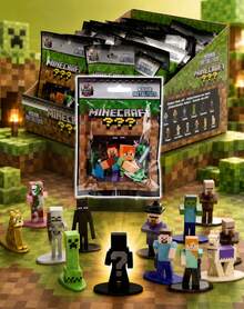 Jada 1pc Minecraftt Mystery Blind Bag Figure, Diecast Mini Block Character Model Random Style Collectible Desk Display Decoration Single Pack - Multicolor - View 1