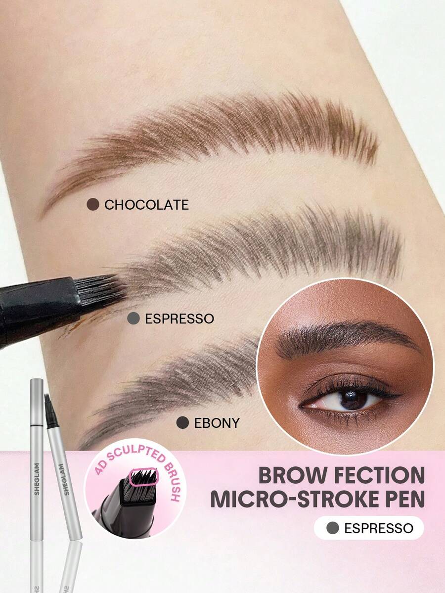 SHEGLAM Brow-Fection Micro-Stroke Liquid Pen-09 Espresso - Espresso - View 1