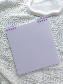 1pc High-Quality Notebook, 60 Sheets/120 Pages Vintage Square Grid Flip Notebook, Detachable Grid Paper Memo Pad - multicolor - View 19