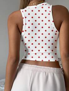 CovetEZ HELLO KITTY AND FRIENDS | SHEIN 休閒極簡圓領 IP 聯名印花圖案修身女款背心，適合夏季 - 彩色 - 查看 2
