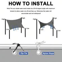 Opaque Privacy Screen Fabric, Sun Shade Sail, Outdoor Fence Screen Fabric, Fence Screen Fabric, Sun Canopy, UV-Resistant Sun Shade Cloth, Suitable For Porch, Patio, Backyard, Privacy Screen Fabric (Gray, Black, Beige) - Multicolor - View 10