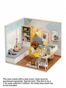 Mini Diy Cottage Sunshine Study Handmade Assembled Wooden Building Model Female Birthday Creative Gift - Multicolor - View 6