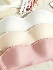 Tween Girl Removable Strap Versatile Bra - White - View 3
