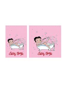 Betty Boop x SHEIN 1 Piece, Cartoon Pattern Waterproof Shower Curtain, Suitable For Bathroom Partition Curtain With Hook, Household Bathroom Decorative Curtain, Universal Shower Curtain In All Seasons - multicolor - View 3