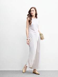 CUCCOO BIZCHIC 女款休閒通勤時尚百搭字母扣飾純色平底鞋 - 淺金 - 查看 3
