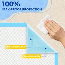 100pcs Heavy Duty Dog And Puppy Pee Pads, 5-Layer Leak-Proof Super Absorbent, Quick Dry Surface, Potty Training, Extra Thick, For Puppies | Dogs | Puppies | Cats | Rabbits - multicolor - View 2