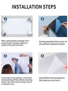 JILLYJOLLY 1pc Magnetic Dry Erase Chalkboard Contact Paper Roll Self Adhesive Chalk Paper Removable Blackboard Wall Sticker, 40*60cm/15.7*23.6in, Graffiti Sticker, Use For Office/Teaching,School Supplies,Back To School - multicolor - View 5