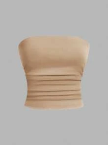 SHEIN EZwear 3件女款上衣 95%棉 適合夏季 - 彩色 - 查看 6