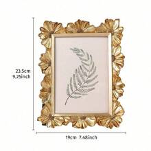 Cirelle 1件，欧式复古立体雏菊图案装饰相框，树脂材质，欧式室内照片展示相框，提升法式乡村风格和轻奢复古氛围，法式乡村风格桌面摆设，适用于卧室、客厅、玄关、书房等场所的装饰，可用于婚礼、乔迁、生日等场合，也可作为摄影装饰道具。 - 1PC - 查看 18