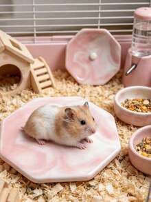 1 Durable Stable Random Texture Easy Clean Cooling Pad For Hamster Summer Small Animal Cage Decoration Accessory For Dwarf Hamster - View 11