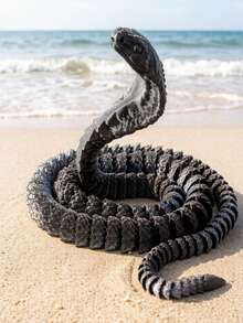MINKOJA A  25cm 3D Printed Cobra Model Toy, Stress Toy, Sensory Toy, Squishy Toy, Kids Toy, Cute And Easy To Carry, A Great Gift For After Class, Christmas, Birthday And Holiday. - Multicolor - View 20