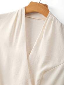 GlowEve CURVE Women's Elegant White Summer Asymmetric Sleeveless Pleated Metal Button Skirt Two Pieces Set,Curve Cocktail Semi Formal Party Suit For Weddings - Multicolor - View 7
