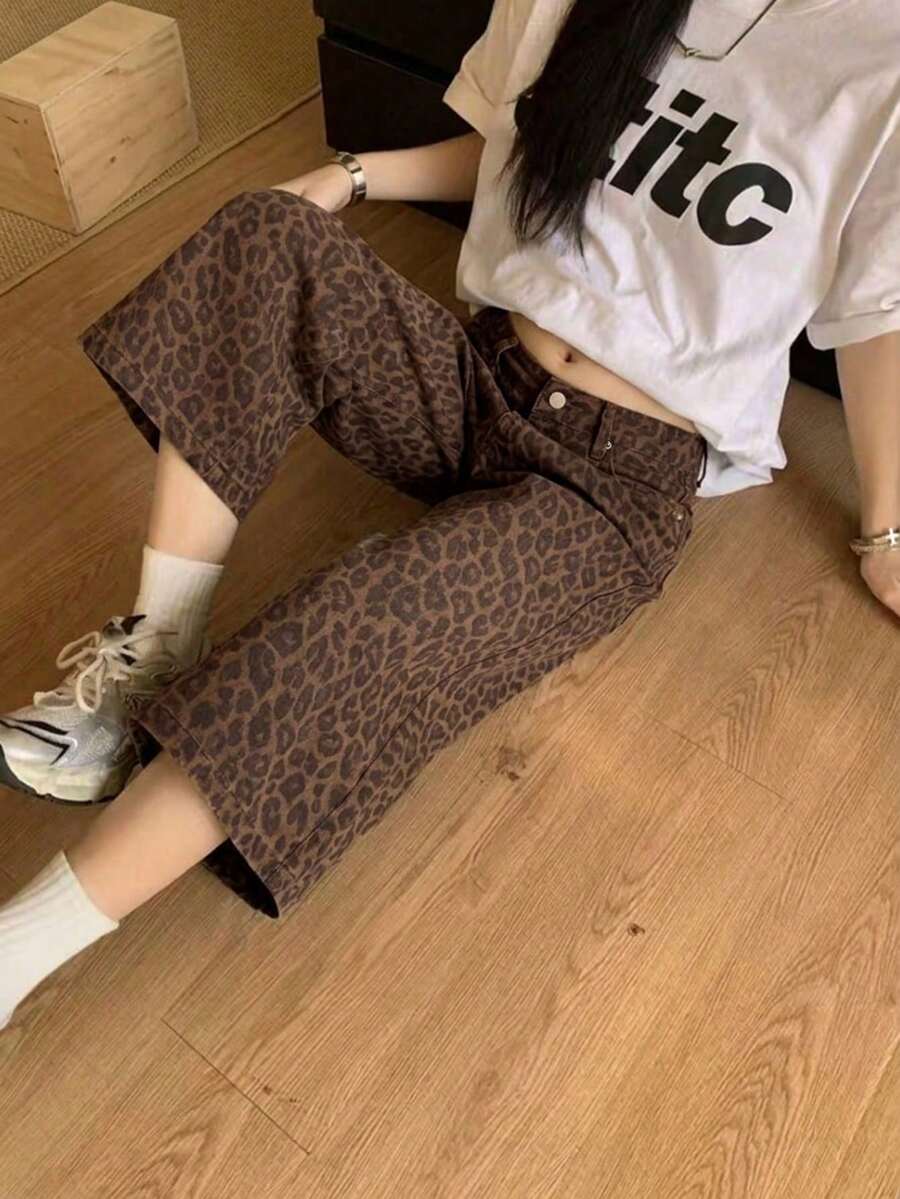 DAZY 女款休閒水洗磨損牛仔短褲 夏季 - 咖啡棕 - 查看 1