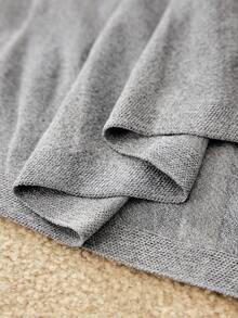 MOTF PREMIUM WOMEN'S SPRING/AUTUMN ASYMMETRICAL HEM SLEEVELESS SWEATER DRESS - Grey - View 5