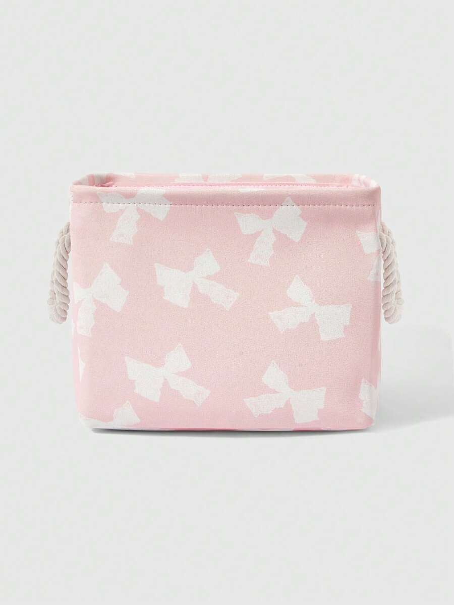 ROMWE Kawaii Cesto/canasta de ropa sucia de gran capacidad con gráfico de figura de dibujos animados - Rosa Pálido - Ver 1
