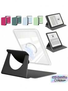 1 PC Magnetic Auto Wake Sleep 360 Rotation Detachable Acrylic Case Cover For Kindle Generation With Smart Cover Feature Transparent Perfect For Office Travel Daily Use Hot Kindle Protective Case - Multicolor - View 1