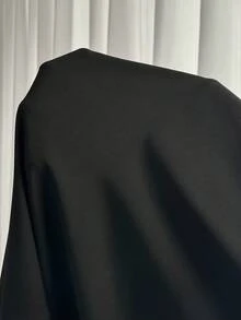 Enliva 大尺碼女款休閒商務休閒純色露背洋裝，適合日常、通勤、度假穿著，海灘黑色夏季款 - 黑色 - 查看 9