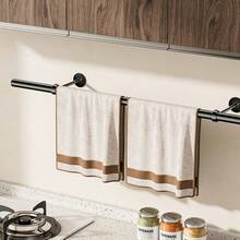 Thickened Stainless Steel Household Drying Rack, Rust-Proof And Windproof Clothes Hanger, Wardrobe Storage Rod, Garment Hanging Device, Multi-Function Towel Bar, Bathroom & Balcony Multi-Purpose Clothes Storage Rack - one size fits all - View 4