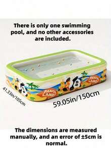 2026 New Panda Themed Inflatable Swimming Pool, Portable, 3-Layer Thickened Summer Cooling Pool, Suitable For Family Gatherings, Outdoor Parties, Camping, Picnics, Backyard Entertainment (Accessories Not Included), Foldable And Storable - A - View 9