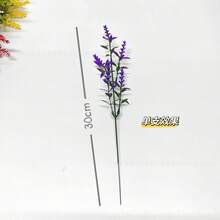 Buquê de Flores Artificiais 1/5/12 Peças, Presente para Dia dos Namorados & Ano Novo, Resistente a UV, À Prova de Desbotamento, Decoração de Planta de Plástico Realista, Para Jardim, Varanda e Parapeito da Janela, Decoração Interna, Decoração Doméstica - Roxo - Visão 1