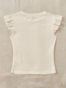 Soleia Set de 2 camisetas ajustadas de manga corta con cuello redondo y tejido acanalado - Multicolor - Ver 8
