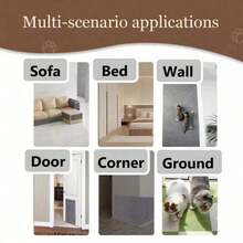 1pc Self-Adhesive Cat Scratching Pad Mat Carpet Couch Furniture Protector, Pet Scratch Toy, Cat Scratch Trainer, Self-Stick Cat Scratch Board - multicolor - View 6
