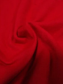 ROMWE MEN Street Life Kaos Lengan Pendek Streetwear Pria dengan Gambar Yesus - Merah - View 5