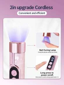 JMMO 18-In-1 Electric Nail File Set, Multi-Functional Nail File, USB Rechargeable - Suitable For Thick Nails, Professional Multi-Speed Electric Nail File,Nail Polishing, Care And Shaping Tool,Professional Nail Filing Tool,A Perfect Gift For Women,(180mAh) - Multicolor - View 4