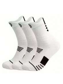 6 pares de calcetines de baloncesto de colores mixtos, calcetines de hombre con suela de toalla, calcetines de compresión para fútbol, correr y deportes al aire libre - Multicolor - Ver 7
