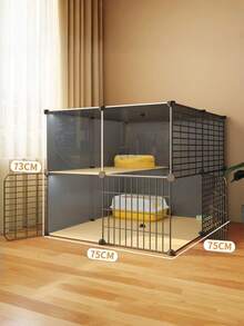 1 Large Spacious Multi Level Metal Wire Cat Cage Indoor Cat Villa With Wide Free Activity Space For Home Living Room Pet Supplies Large Cat Enclosure - Multicolor - View 3