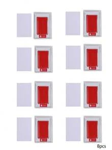 1pc/2pcs/3pcs/5pcs/8pcs Handprint & Footprint Studio, Ink Pad, Decoration For Photo Album - Red ink paste - View 11