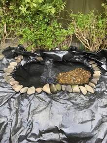 1PC High Density Polyethylene Heavy Duty UV Resistant Tear Resistant Reusable Waterproof Black Tarpaulin For Fish Farming Pond Liner Gardening Agriculture Outdoor Pond Cover Sheet - A - View 4