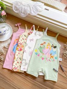 [RANDOM 4 Pcs SEND 1 Pc]Super Cute Princess Style Floral Print Romper - Multicolor - View 4