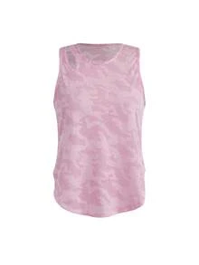 SHEIN Cheerettes 女款迷彩印花日常健身運動背心 - 彩色 - 查看 14