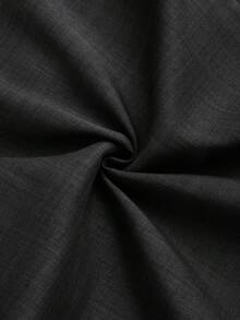 Core Aspect Men's Solid Color Slant Pocket Pleated Casual Trousers, Ceremony, Formal - Dark Grey - View 6
